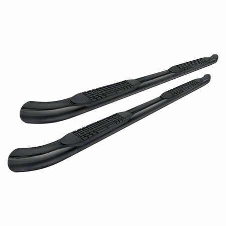 GREEN ARROW EQUIPMENT 4 in. Black Curved Oval Step Bars for 2019 Ram 1500 Crew Cab GR1398006